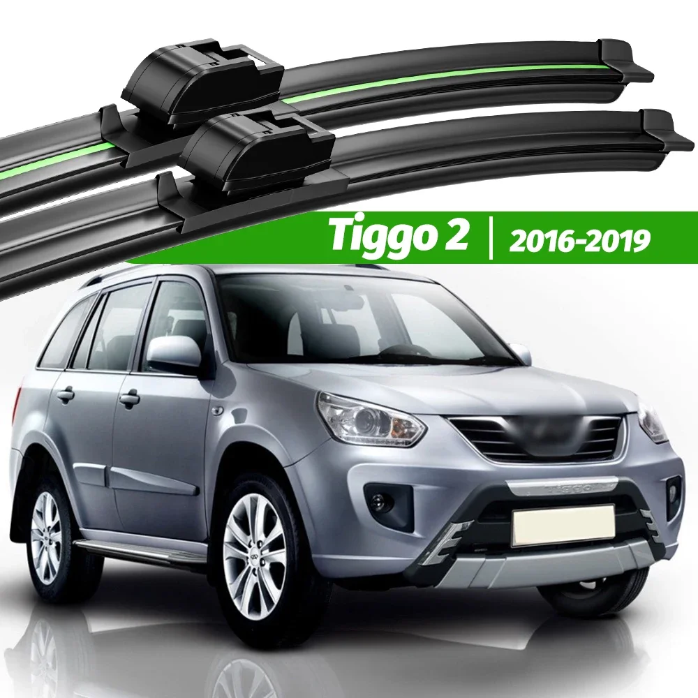 

For Chery Tiggo 2 2016-2019 2pcs Front Windshield Wiper Blades 2017 2018 Windscreen Window Accessories