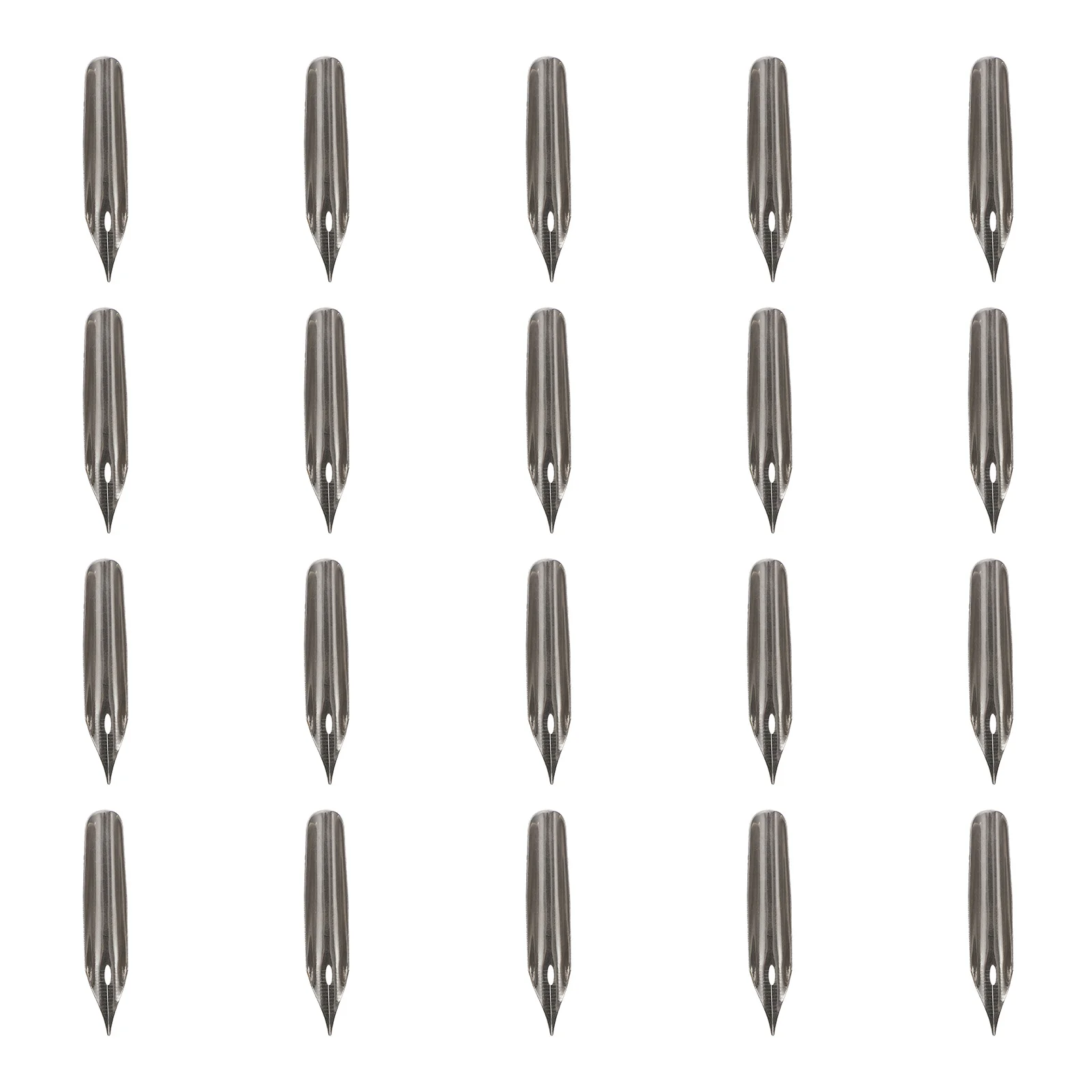 Pemegang kaligrafi Dip, Aksesori pena tinta Stainless Steel 20 buah