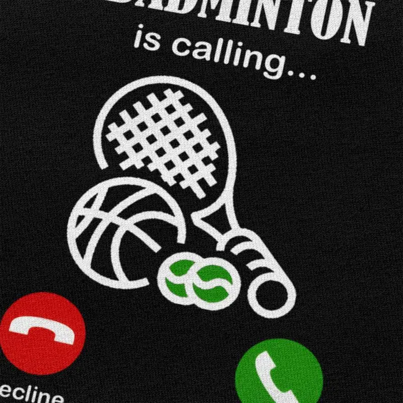 Badminton appelle t-shirts hommes 100% coton t-shirt hauts saint valentin cadeau t-shirts à manches courtes mode T-shirt vêtements