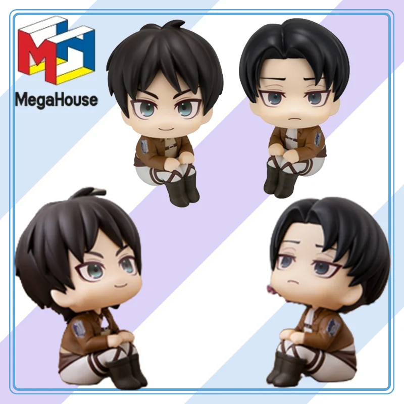 【100-original】megahouse-look-up-rappu-attaque-sur-titan-levi-eren-jager-collection-serie-modele-personnage-de-dessin-anime-cadeaux-jouets-modele