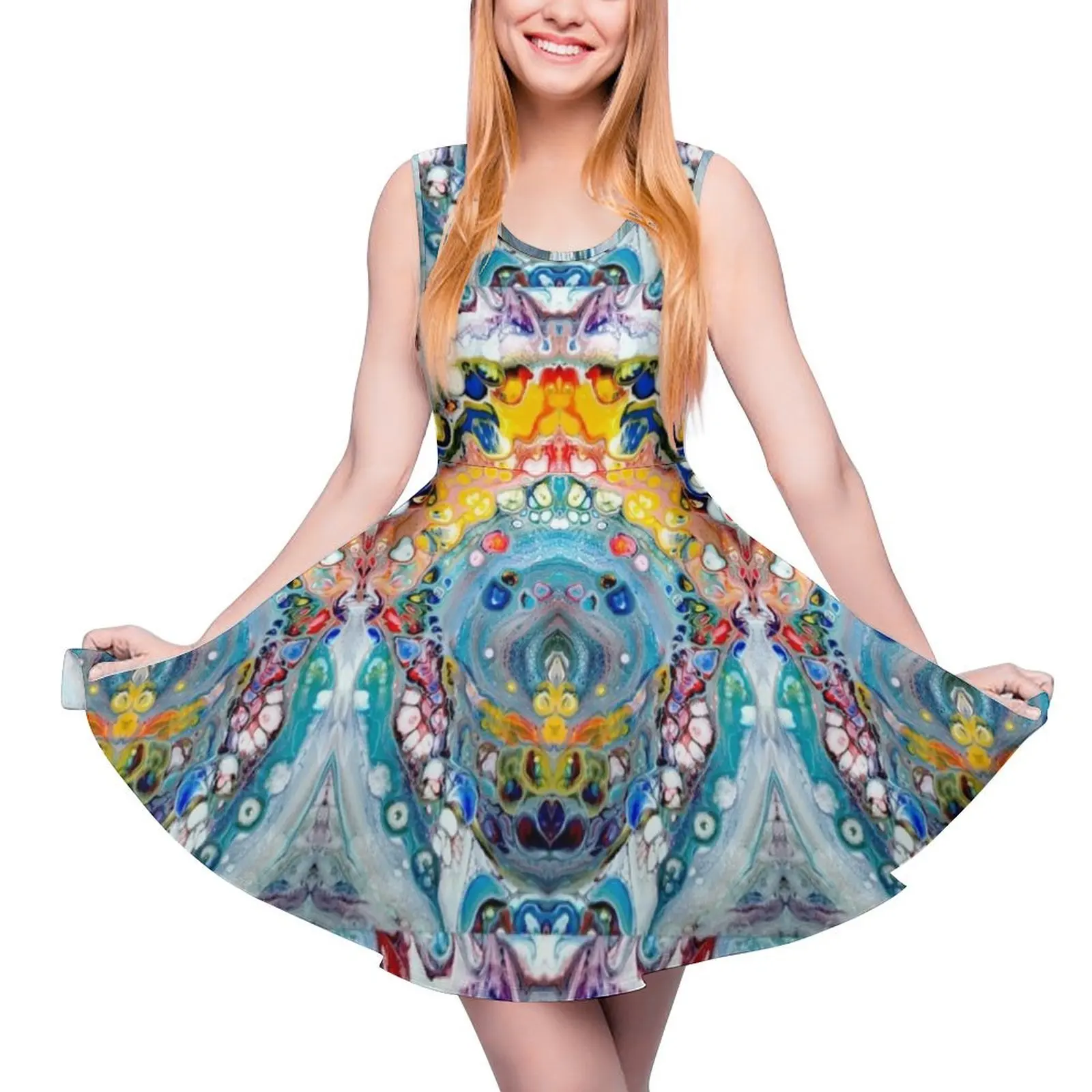 

Rainbow Tide Sleeveless Dress Prom gown dress summer 2024 women