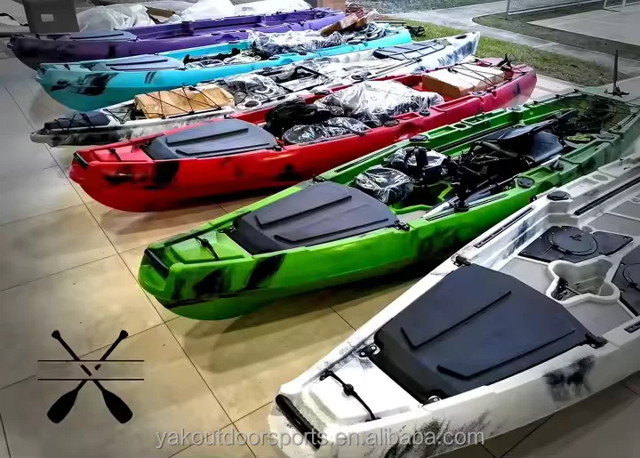 Outdoors 3.2m HDPE Single Pedal Ka with Electric Trolling Motor for Fishing and Surfing Activities view 5