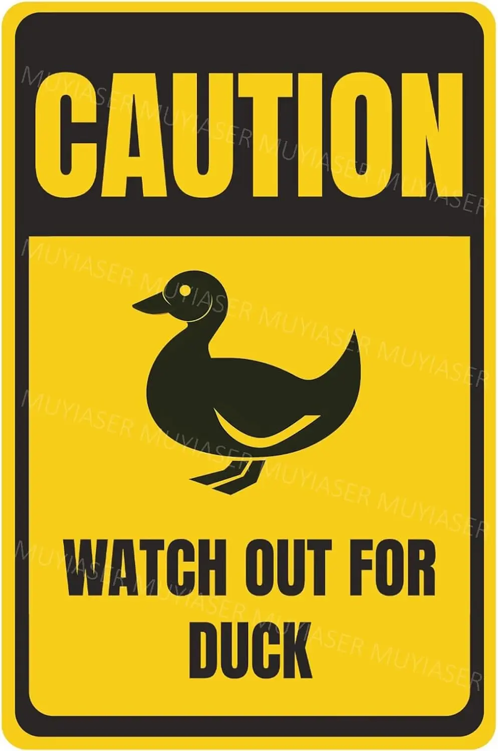 Caution Watch Out For Duck Sign You Have Been Warned Aluminum Metal Tin Signs Door Sign Warning Sign For Zoo Fence Gate Yard Hom