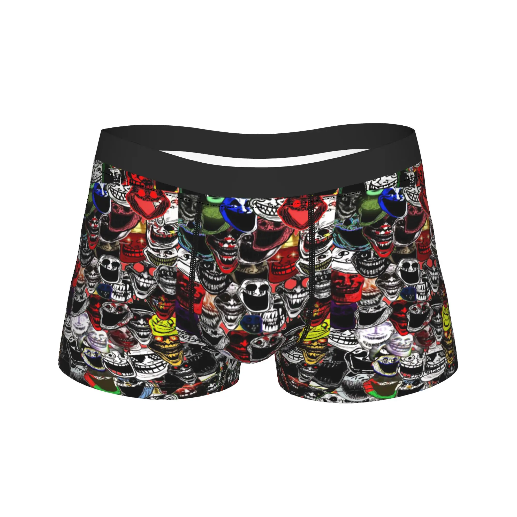 Rage Comic Trollfac Underwear Crazy  Men Underpants Printing Elastic Trunk Hot Sale Shorts Briefs Plus Size
