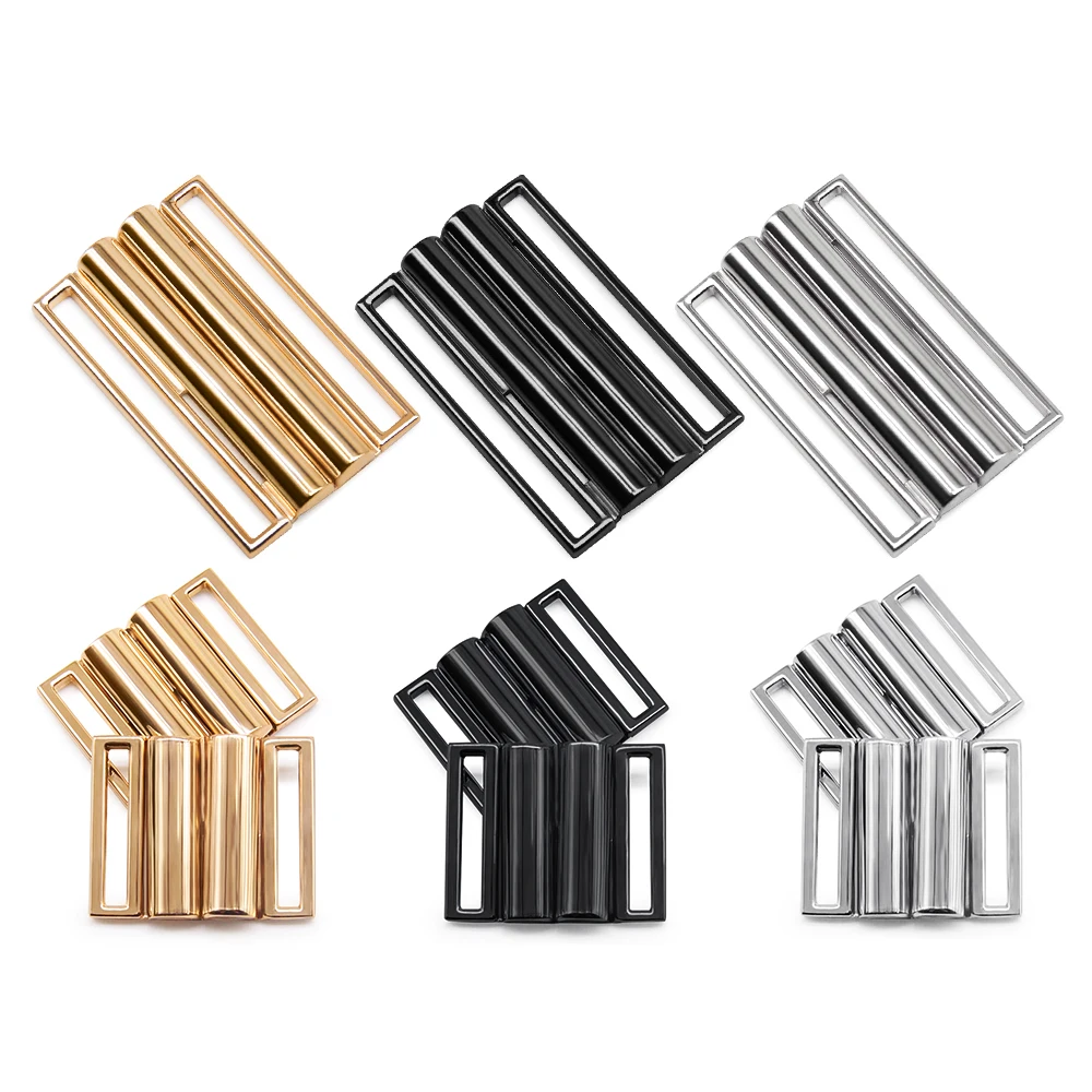 New high quality gold silver black clasp square metal belt buckles crafts decoration Buckles DIY garment sew accessory 2/4/5/6cm