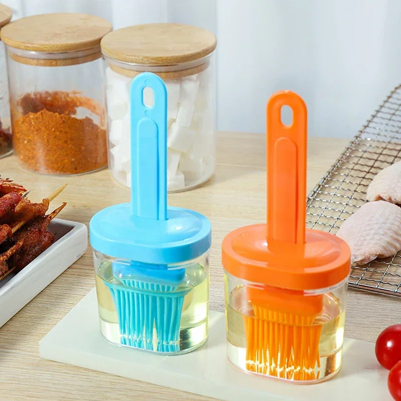 High Temperature Oil Brush Resistant Silicone Bottle Brush Portable Barbecue Oil For Kitchen Baking Pancake Oil Brush Tool