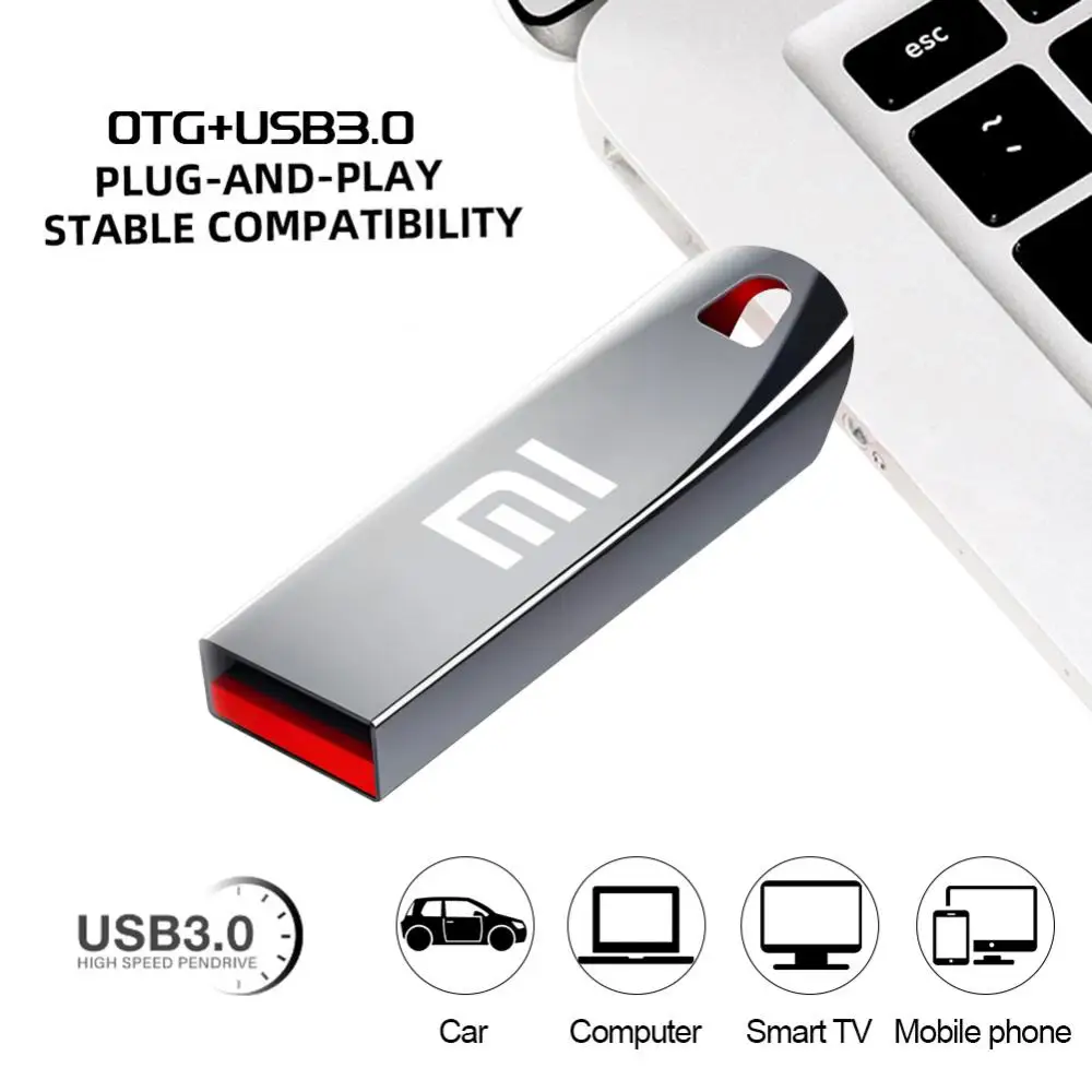 Xiaomi USB 3.0 Flash Drive High Speed Pen Drive 2tb 1tb Usb 3. 0 Memory Stick 512gb Flash Pendrive Metal Memoria Usb Disk for pc
