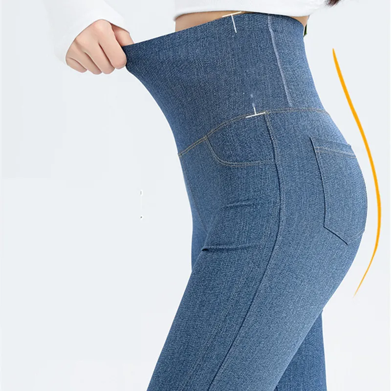 Denim broek dames hoge taille legging Bootie Lifting Micro Flare broek dames stretch sport fitness yoga broek casual jeans