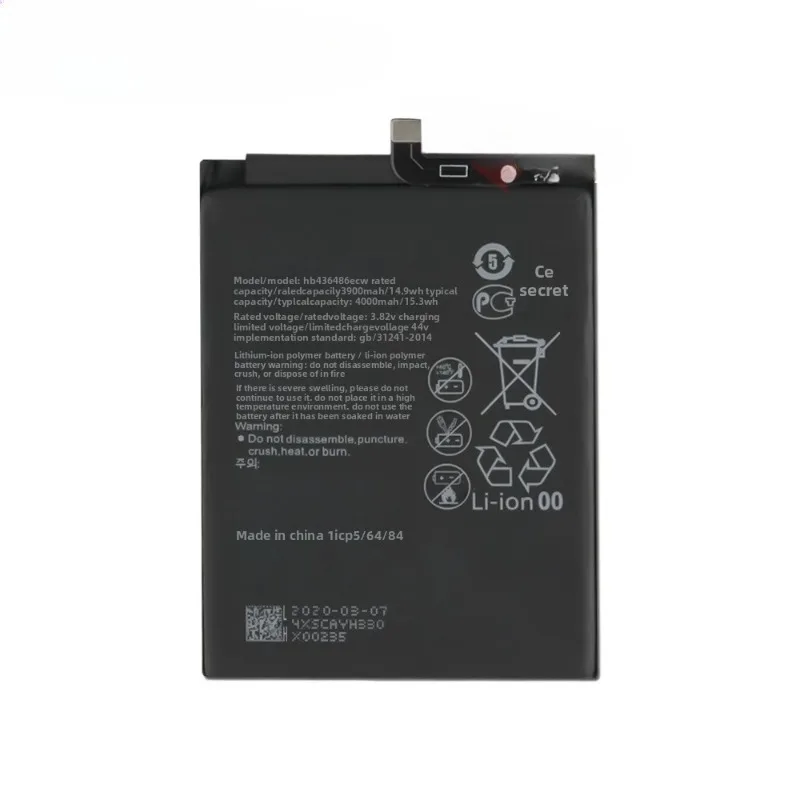 HB436486ECW for Huawei Mate10/10Pro/Mate20/BLA-AL00/ALP-AL00/MateX/10X/P20/ProHonor 20 Pro/View 20/V20/Nova 5i Pro Phone Battery