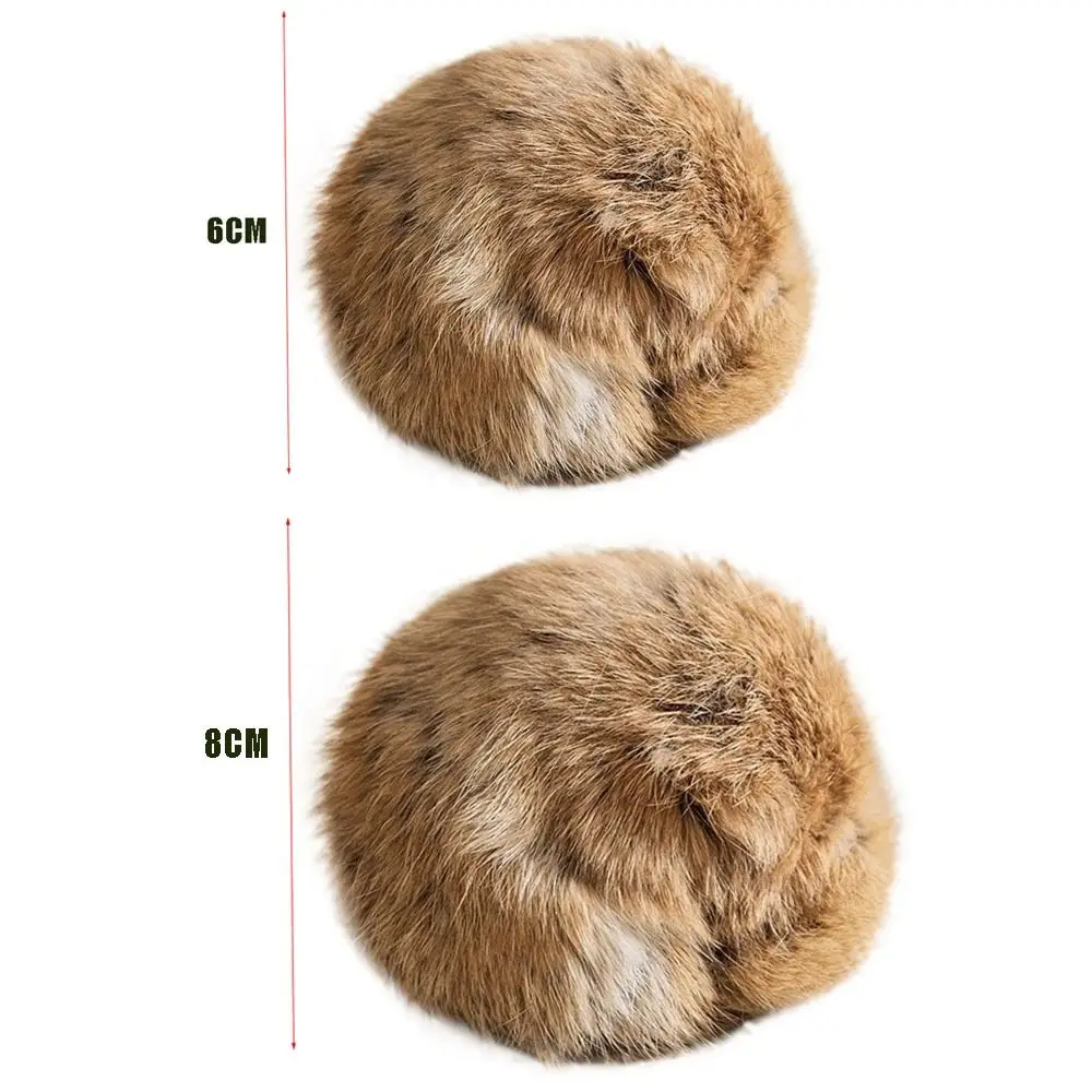 Fluffy Rabbit Fur Cat Toy 6