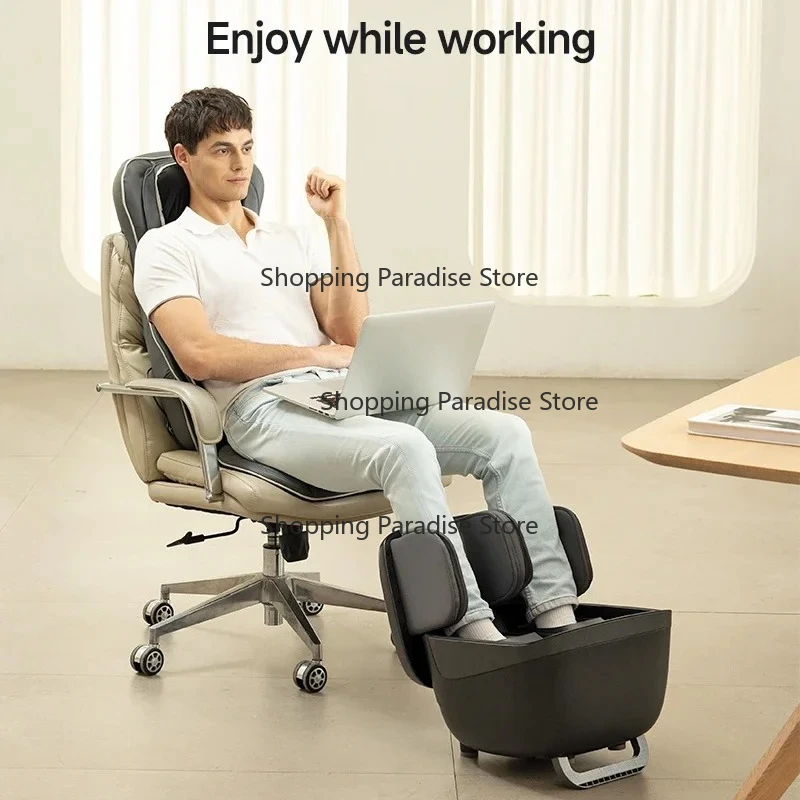 Electric Shiatsu Therapy Leg and Calf Air Compression Foldable Feet Massage Foot Massager Machine with Kneading