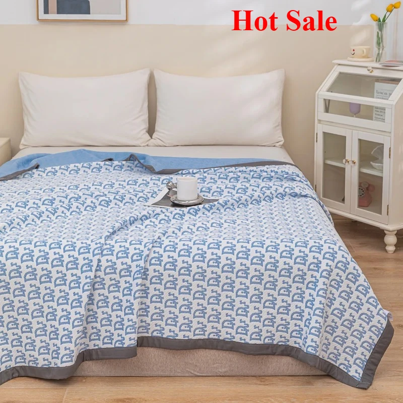 

2025 multi-functional three-layer knitted summer quilt blanket towel quilt washable air conditioner quilt summer blanket