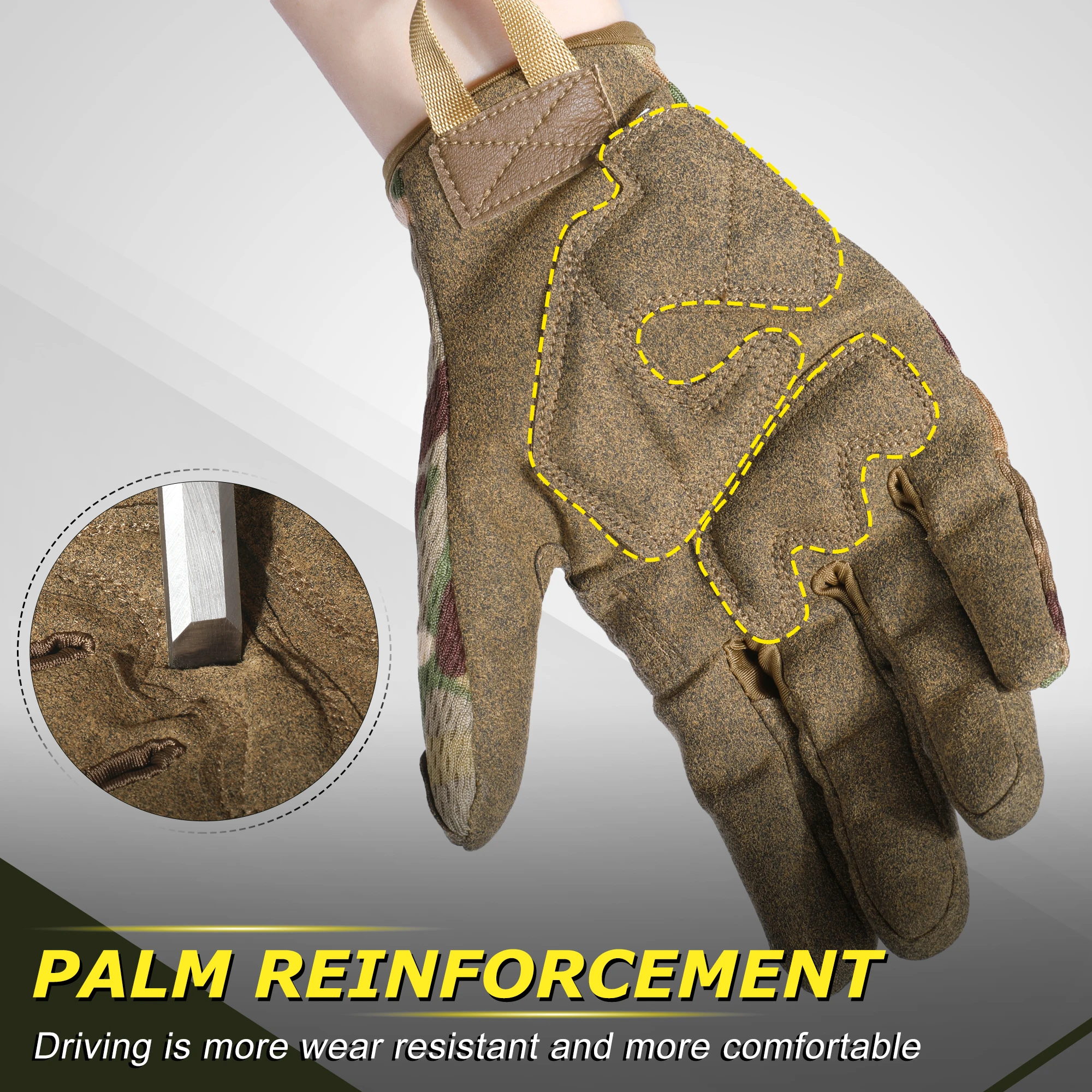 TouchScreen Tactical Gloves Camouflage Paintball Shooting Airsoft Combat Hunting Shock-proof Full Finger Glove Bicycle Men Women