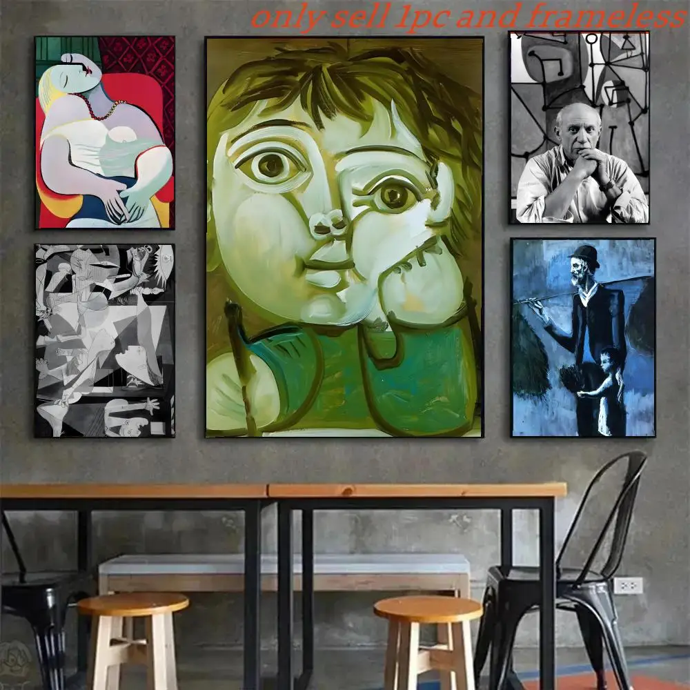 Póster artístico con impresiones, decoración para el hogar, dormitorio, sala de estar, regalo, cubismo, artista Pablo Ruiz Picasso-Art