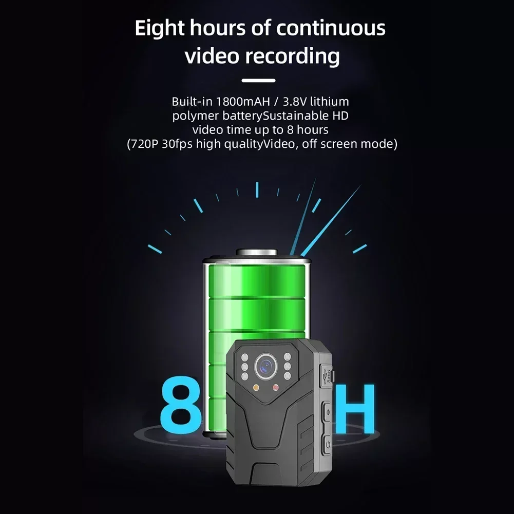 4K HD 1080P Mini  Camera Full  2 Inch IPS Touch Screen Night Vision Video Recorder Security Guard Police Body Mini Cam Camera