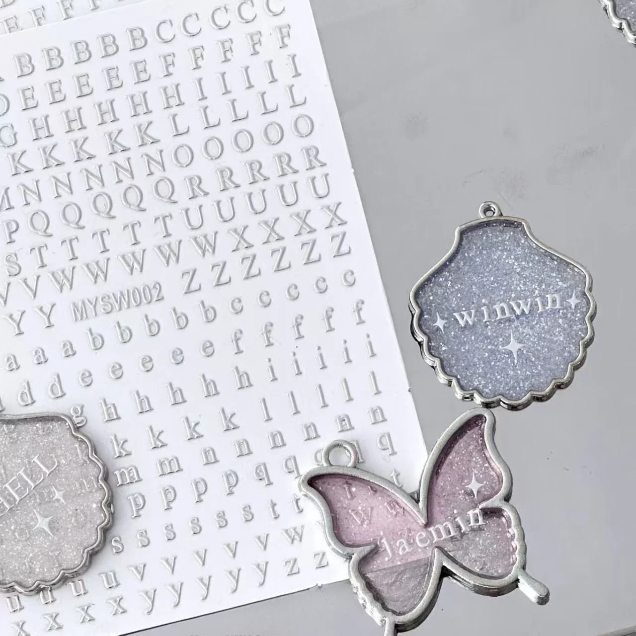 Silberne Sternaufkleber DIY Scrapbooking Journal Album Deko-Sticker Ästhetische Buchstaben Starburst-Aufkleber Kawaii Koreanisches Schreibwaren-Set – Detail 3