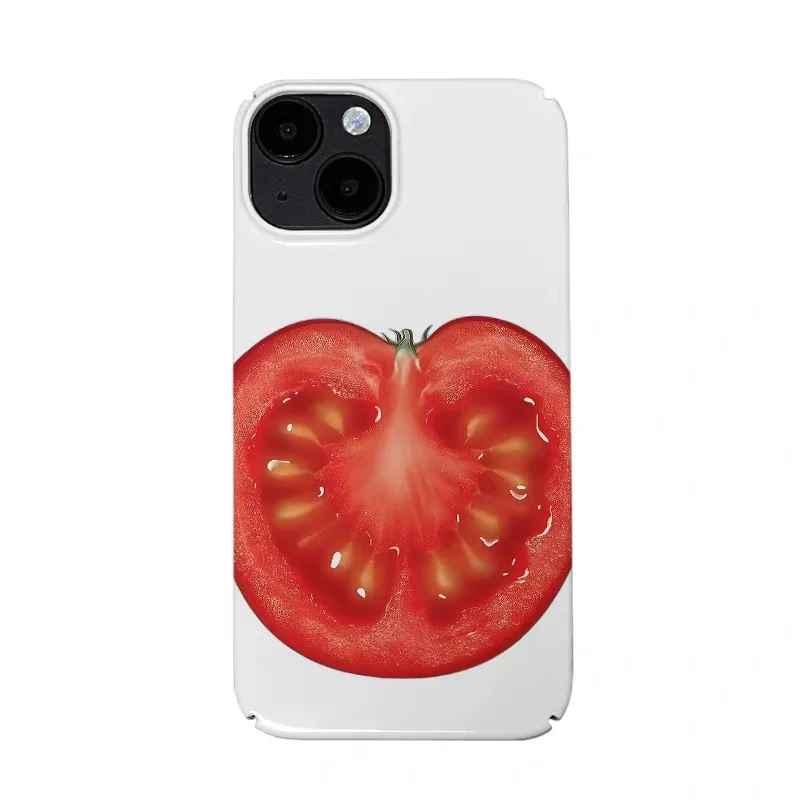 

Cut Open Red Tomatoes Phone Case for IPHONE 17 Air 16E 15 PROMAX 14 Plus 13 12 MINI 11 PRO 16Plus XR XS MAX Acrylic Phone Cover