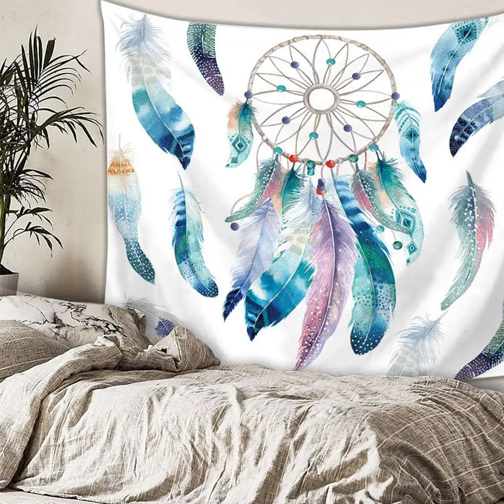 

Bohemian Tapestry Wall Hanging Dream Catcher Colorful Mandala Sleeping Mat Beach Extra Bedroom Living Room Art Decor