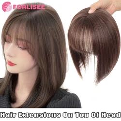 Synthetic Women's Wig Piece Women's Hair Piece 3D French Bangs Naturally Fluffy And Lightweight Seamlessly Covers White Hair