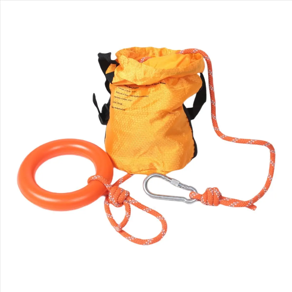 Happy New- Reflective Throw Rope with Throw Bag for Water Rescue Flotation Rescue Ropes for Boating Kayaking Ice Fishing