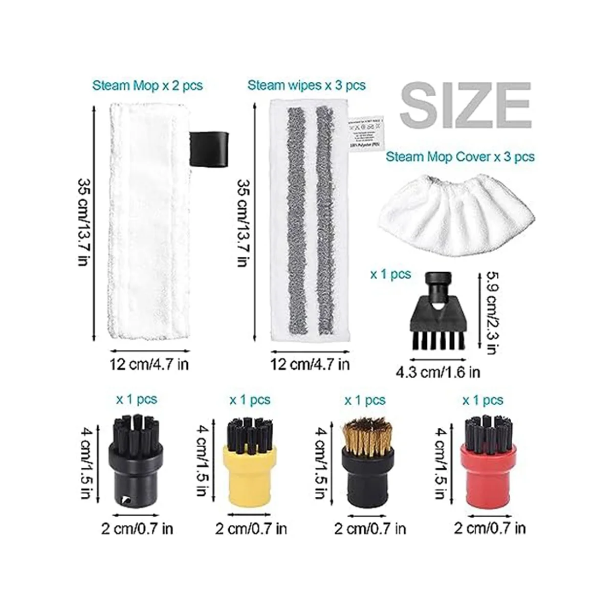 Staubsaugerteile Zubehör für Dampfreiniger Easyfix SC1 SC2 SC4 SC5 Mikrofasertuch
