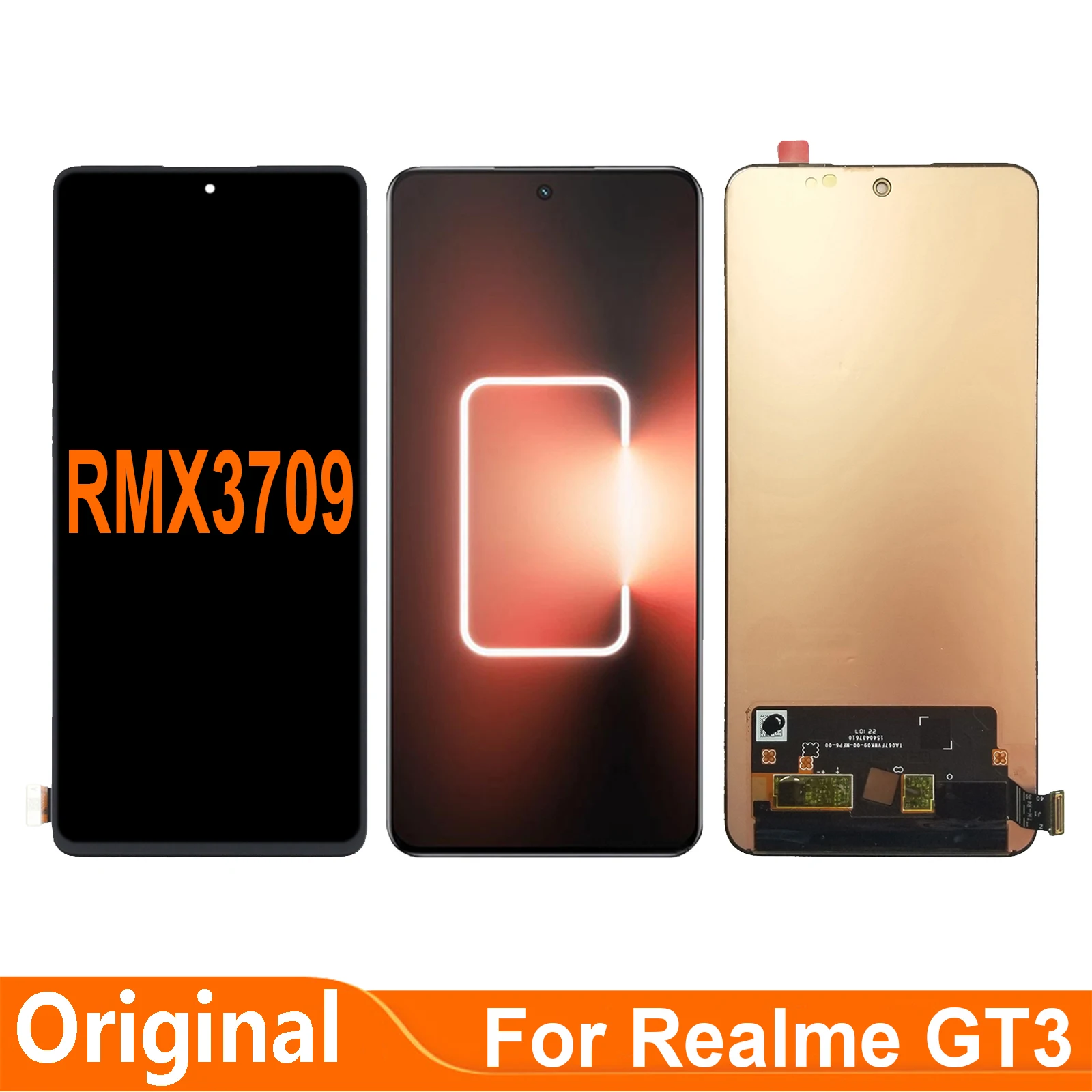 AMOLED For Realme GT3 RMX3709 LCD Display Touch Screen Digitizer Assembly