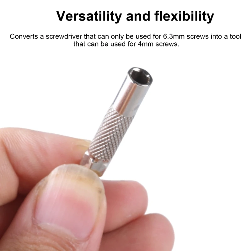 6.35mm 1/4" Insert Bit Adapter To System 4mm Shank Electric Screwdriver Tool Bit Socket Adapter Holder Dropship
