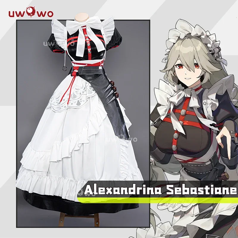 UWOWO Game Zenless Zone Zero Cosplay /ZZZ Cosplay Alexandrina Maid Cosplay Costume Adult Costume Women Halloween Costume