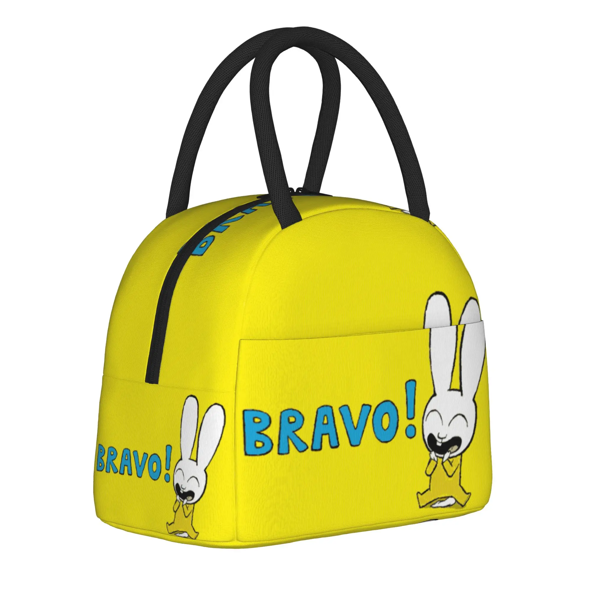 Simon Super Rabbit Thermal Insulated Lunch Bags for Work  Portable Food Bag Container Men Women Cooler Thermal Lunch Box