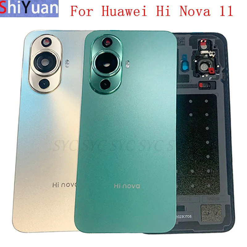 

Battery Cover Rear Door Panel Housing Case For Huawei Hi Nova 11 Back Cover with Camera Lens Replacement Parts