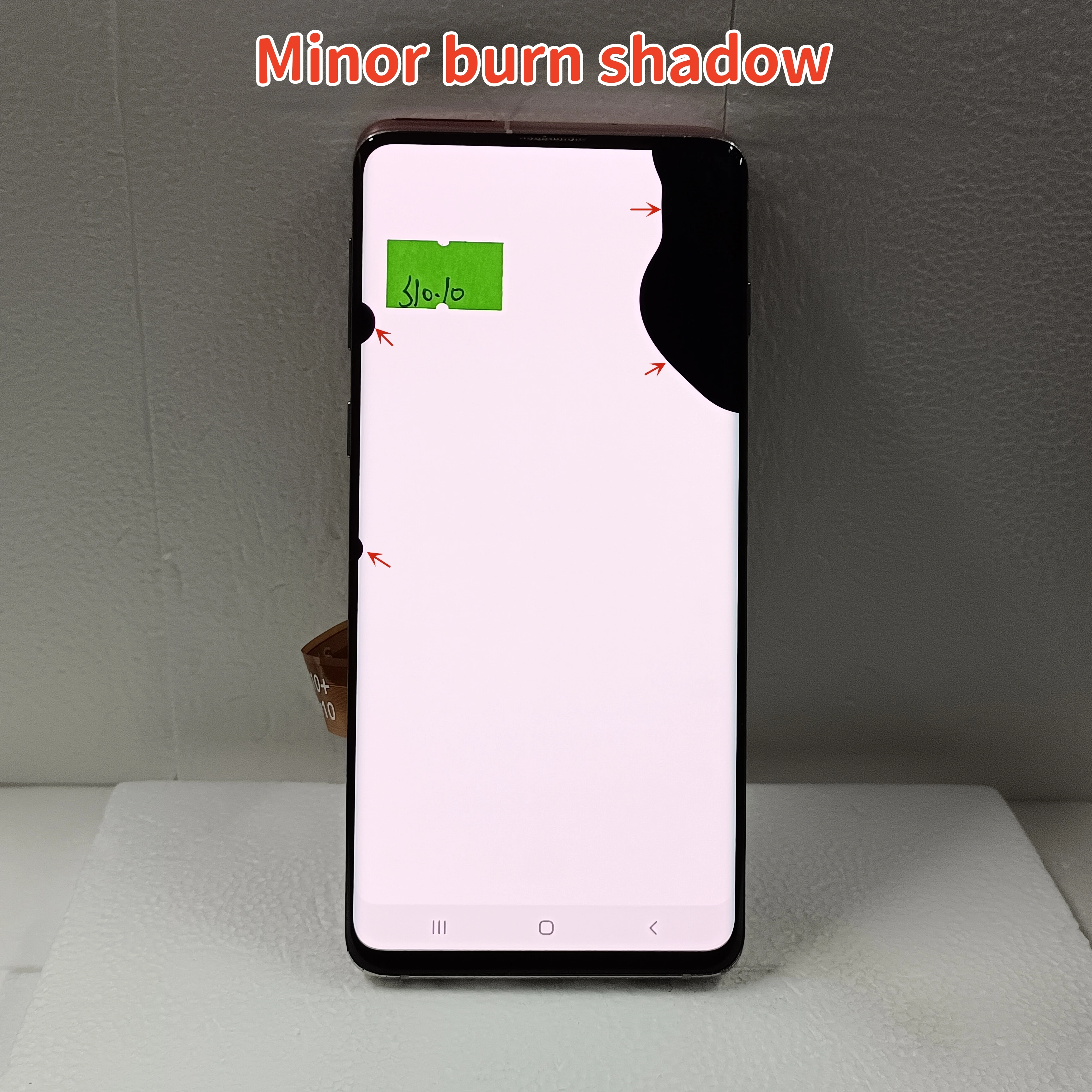 Super AMOLED S10 G973 Screen For SAMSUNG Galaxy S10 G973F WithDefect Display LCD Touch Digitizer Assembly with Frame Replacement