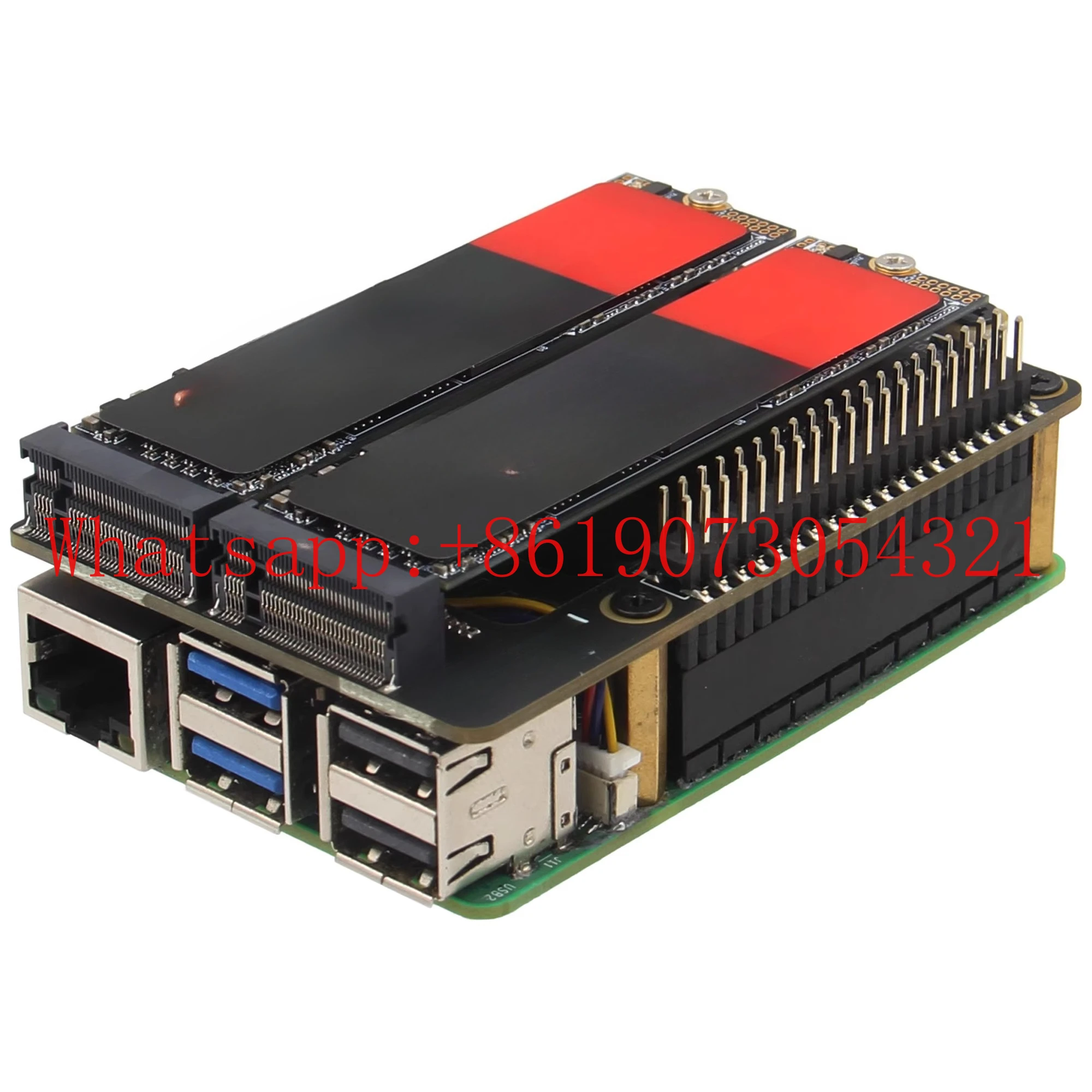 

Специальная плата расширения PI5 с протоколом PCIe — M.2 NVMe, двойной твердотельный накопитель M.2 X1004