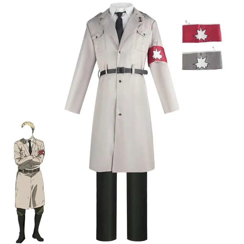 

Anime Attackk on Titan Cosplay Costume Marley Cos Outfits for Halloween Themed Parties Stage Performances and Cosplay Gatherings