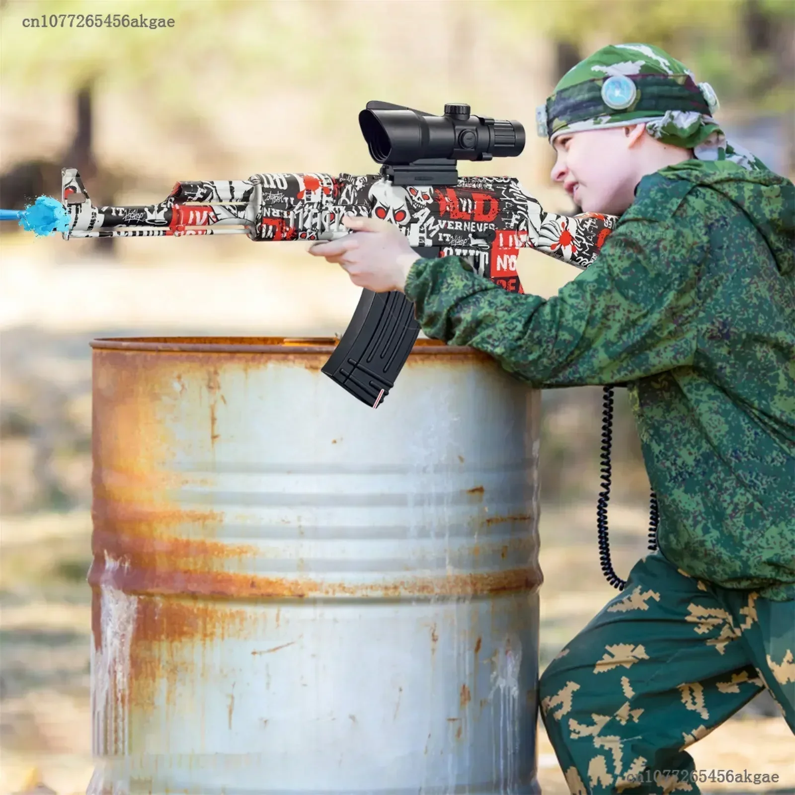 Pistola automática de bala Gel, Arma elétrica Gti Ball, Jogos ao ar livre, Jogo Arma de Tiro, AK47, Presentes, Novo, 24, 2024