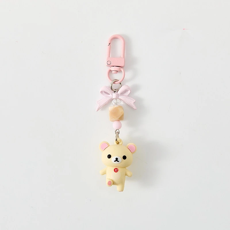 Cute Rilakkuma Ip Pair Lock Buckle Cute Cartoon Creative Keychain Bag Charm Trendy Fashion Bag Keychain Decorative Accessory - view 4