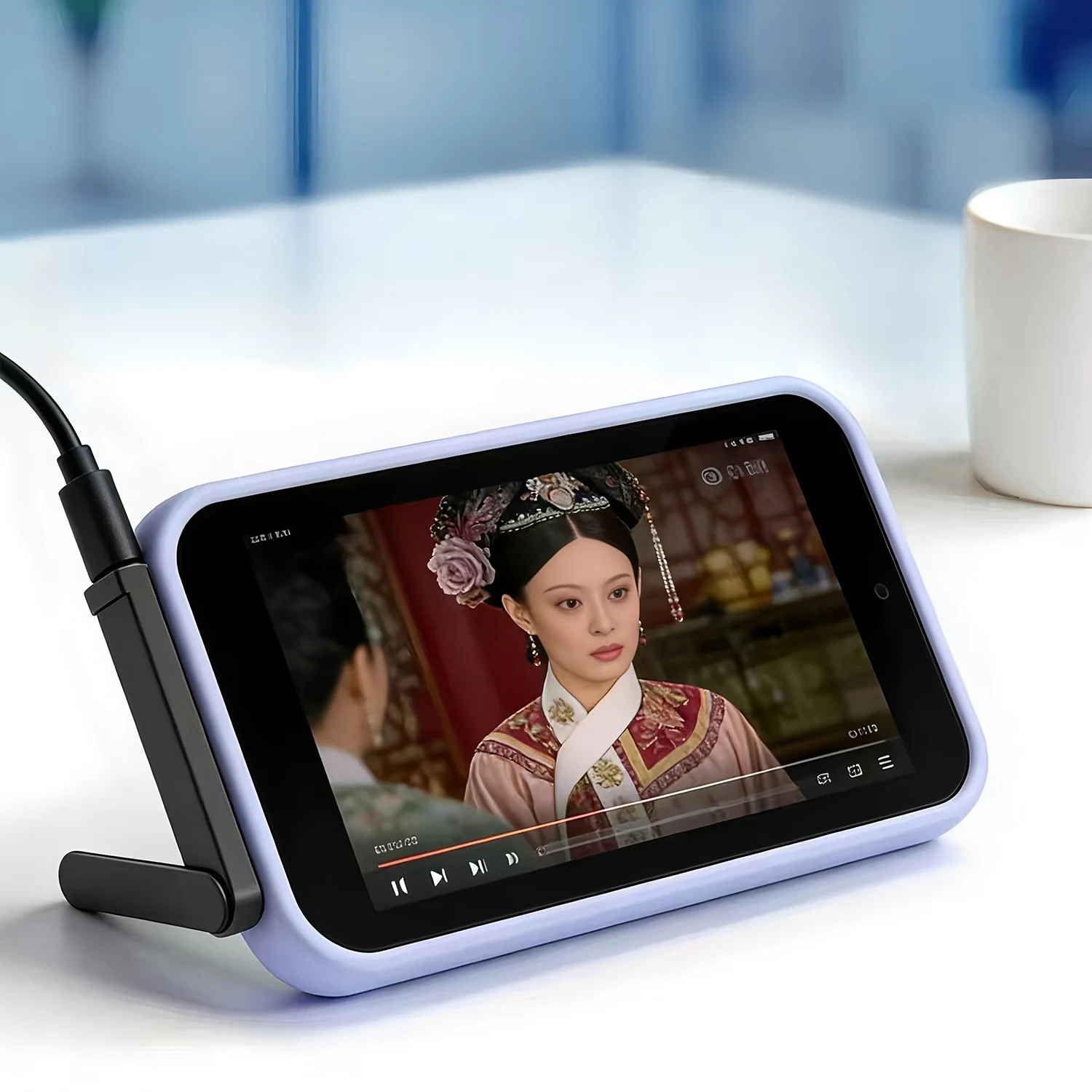 2IN1 Desktop Bracket & OTG Phone Adapter TYPE-C TO USB-C Interface Converter Phone Adapter Portable Foldable Holder