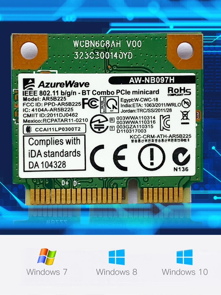 AR5B225 2 in 1 PC Computer Wireless Network Card Professional Bluetooth-Compatible 300M Card for Laptop Accessory