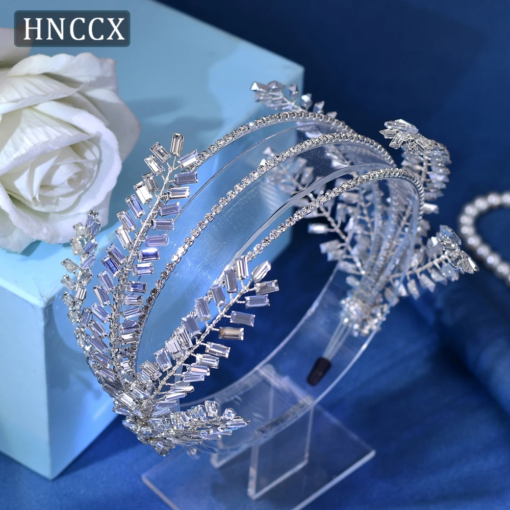 

HNCCX Woman Rhinestone Hairband Bridal Tiaras Wedding Hair Accessories Princess Headwear Elegant Girl Bride Head Hoop CP479