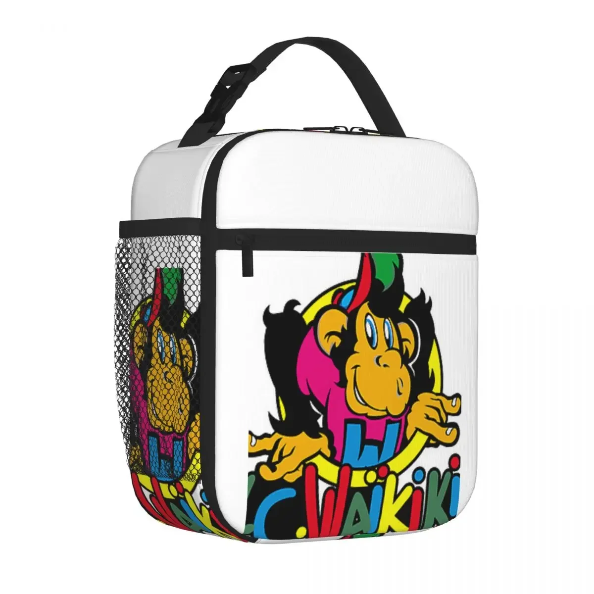 Monkey LE Lunch Bags, sacola Bento Box impermeável, sacos de piquenique reutilizáveis para mulheres, trabalho, escola infantil, Lc Wakiki Singe