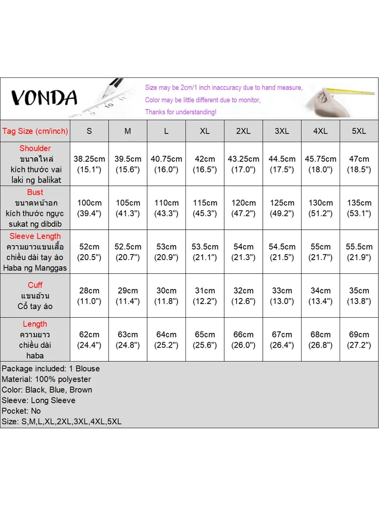 Moda blusa outono retalhos pulôver feminino casual solto manga longa blusas moda botão lapela gola topos 2025 vonda