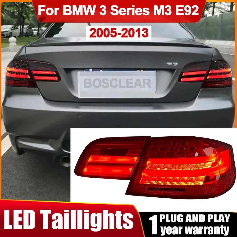 

Задний фонарь для BMW E92 318 320 325 330 M3 335-2005, черный, красный цвет, задний фонарь в сборе, ремонт, фотоэлемент, динамический сигнал поворота