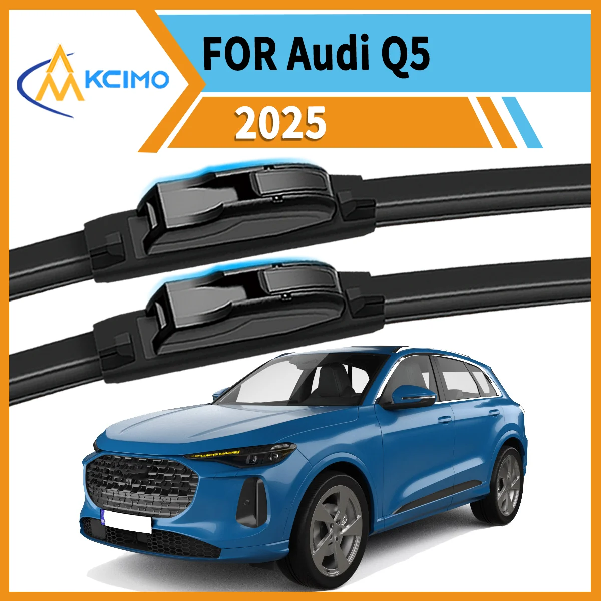 

Premium 2-Pack Wiper Blades For Audi Q5 80A 2025 All-Weather Reliability Reduced Streaking Enhanced Driver Visibility
