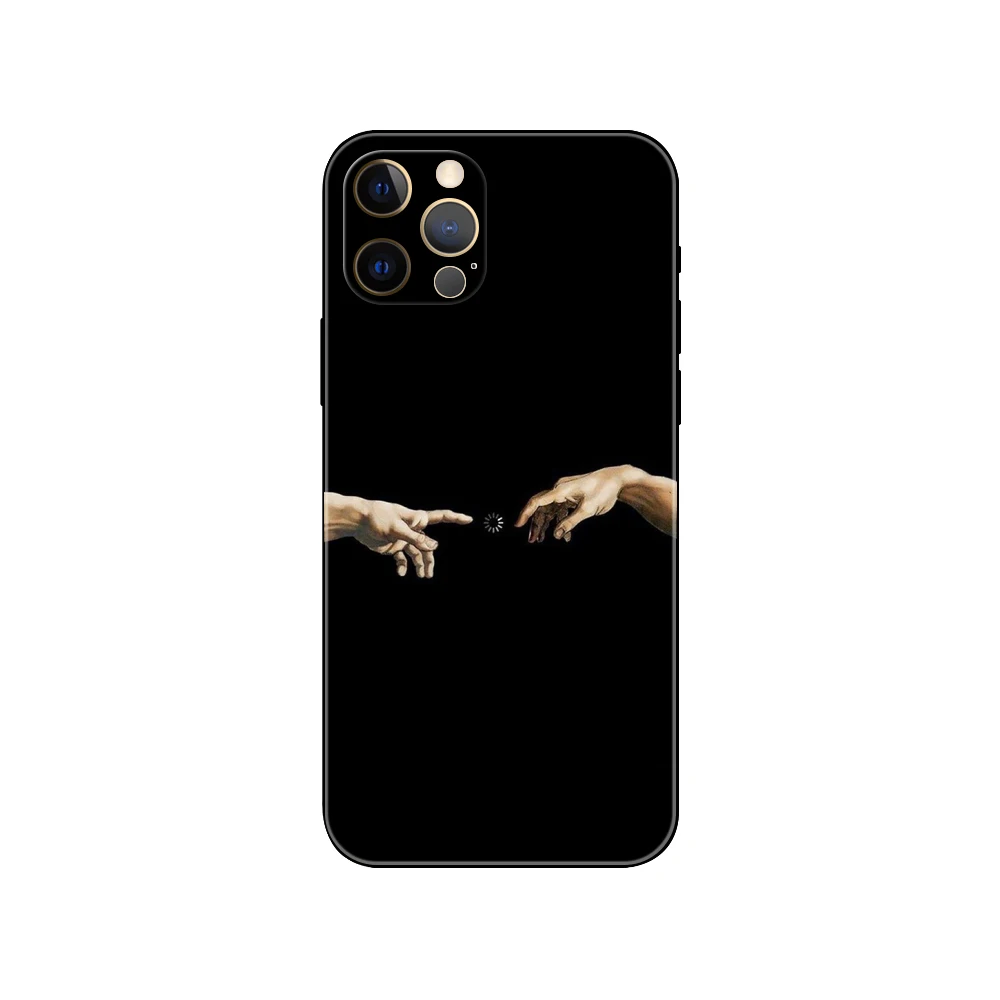 Aesthetic Statue Mona Lisa David ，phone case for iphone，14 2020se 6 6s 7 8 plus x 10 XR XS 11 12 13 mini pro MAX black tpu