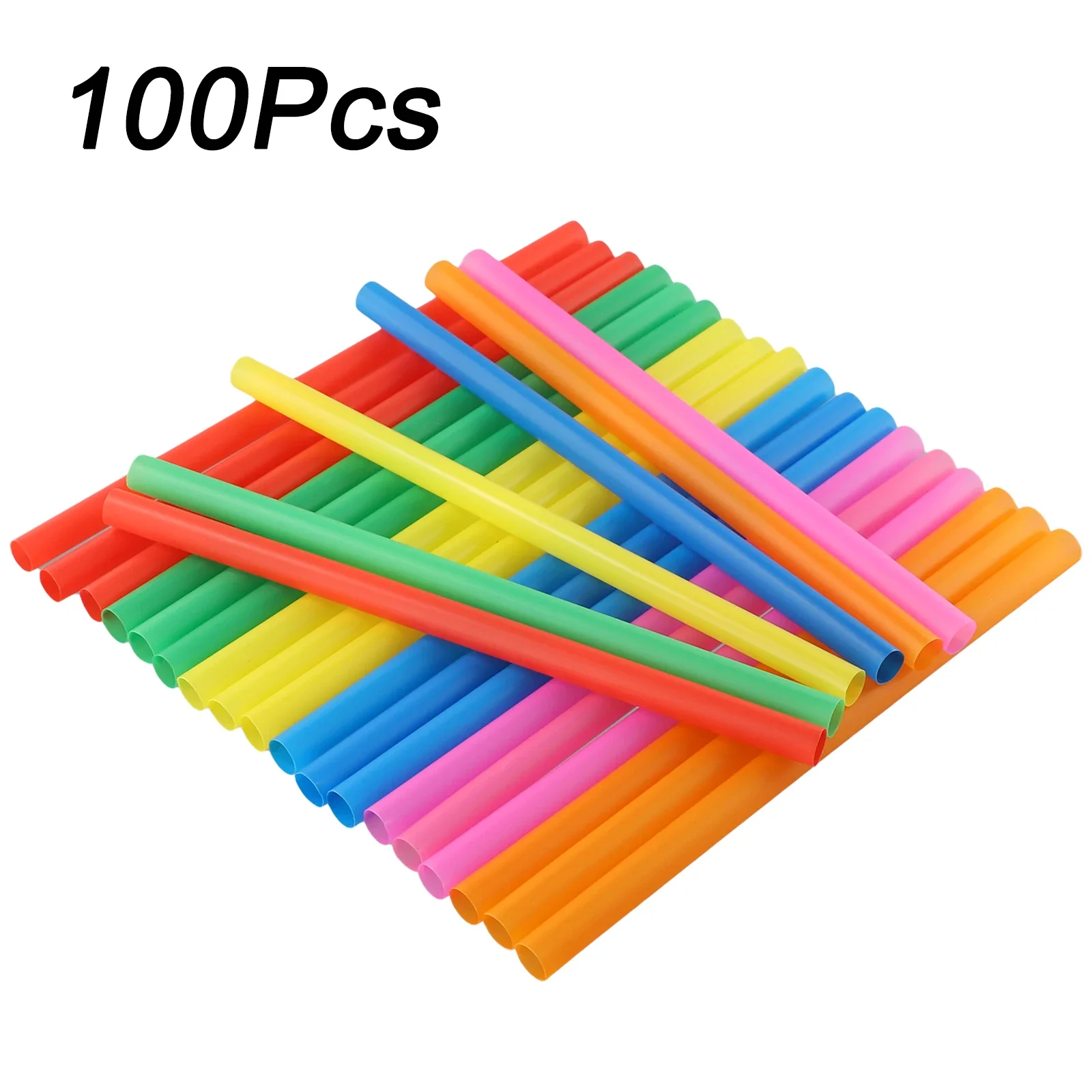 

High Quality Material Straws Milkshake Straws Extra Wide Multi Color PP Tea Fat 100Pcs 21cm Boba Straws Colorful