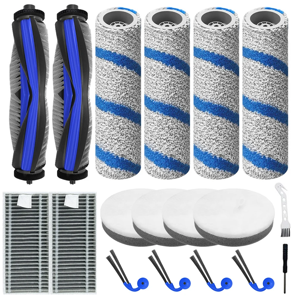 

For Ecovacs For Deebot X11 OmniCyclone Vacuum Cleaner Accessory Kit (20 Pieces) - Main Brush, Side Brush, Roller Brush, Filter