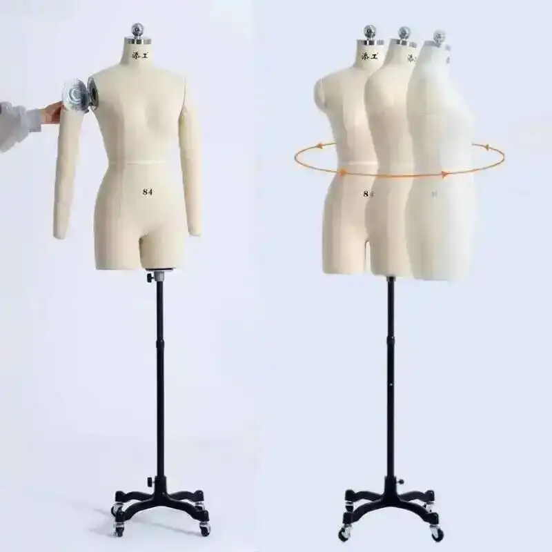 

Clothing Mannequins Standard Tailor Display Sewing for Linen Design Bust Cover Mannequin Dress Boby Stand Female Can Pin Zn