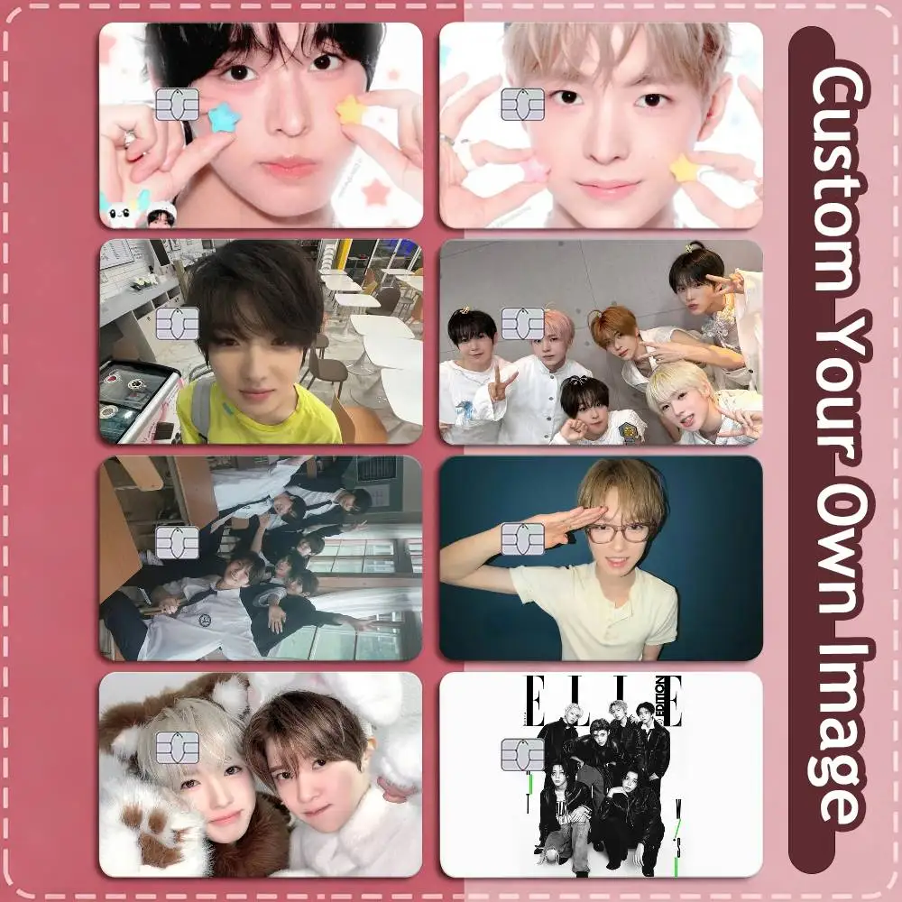 cool Singer Band NCT Wish  Credit Card HD Stickers Small Chip Waterproof Sticker Game Card Decal Gift