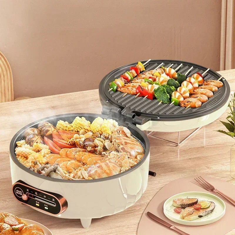 New Electric Baking Pan Electric Baking Pan Double Side Heating Frying Pan Scone Pancake Maker Non-Stick Deepening