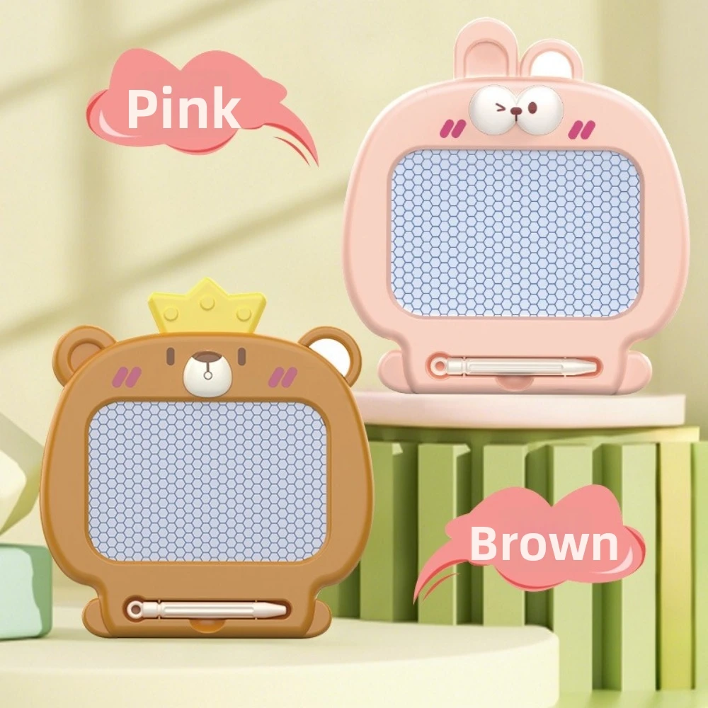 DIY Magnetic Drawing Board Keychain Funny Creative Writing Board Pendant Erasable Hanging Charm Mini Doodle Pad Keychain For