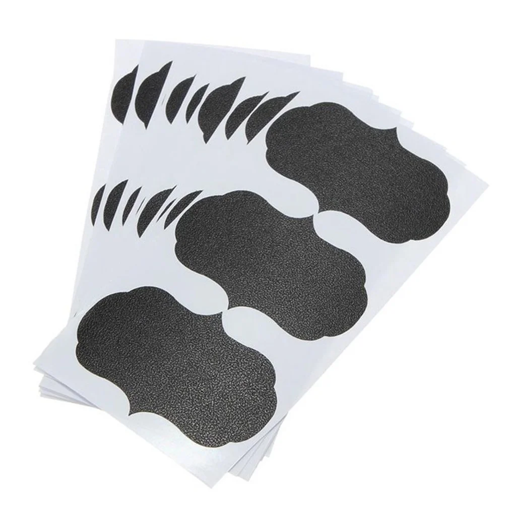 

36pcs Chalkboard Paper Labels Sticker For Bottle Book Refrigerator Memo Label Stickers Pvc Folder Label Organizing Storage